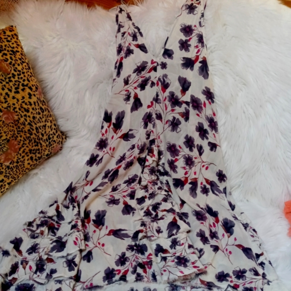 NWT FREE PEOPLE XS Floral Slip Dress